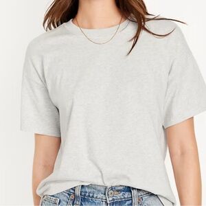 Old Navy Light Gray Women's Short Sleeve Tee